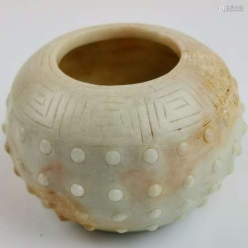 A Antique Chinese Jade Pot