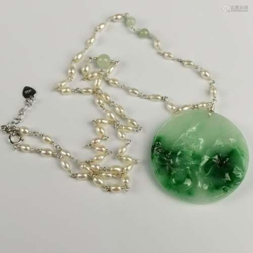 Necklace with Jadeite Pendant