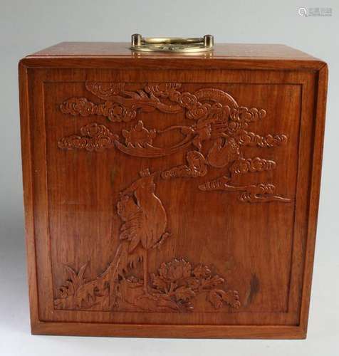 Chinese Rosewood Jewelry Box