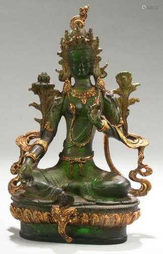 Chinese Bronze Bodhisattva Statue