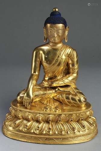 Chinese Gilt Bronze Buddha Statue