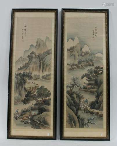 A Pair of Framed Painting