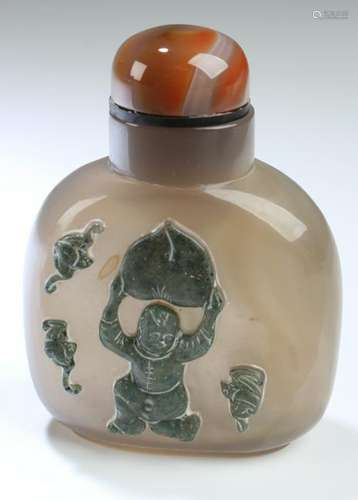 Chinese Agate Snuff Bottle