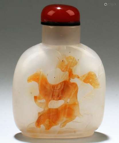 Chinese Agate Snuff Bottle