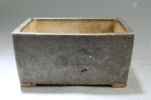 A Rectangular Shaped Pottery Pot