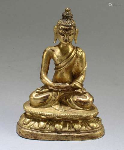 Chinese Gilt Bronze Buddha Statue