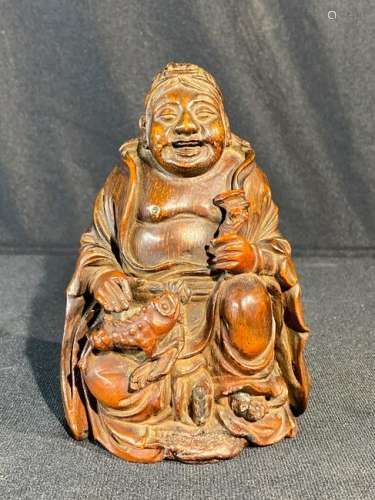 Chinese 17/18th cen Bamboo Carving