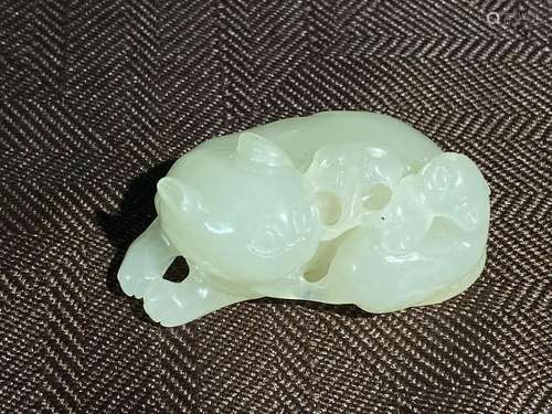 Chinese White Jade Cat