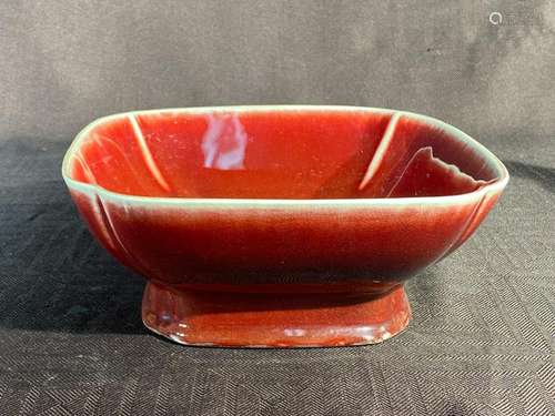 Chinese Oxblood Porcelain Bowl