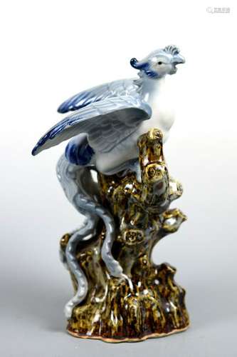 Japanese Studio Porcelain Bird by Kutani