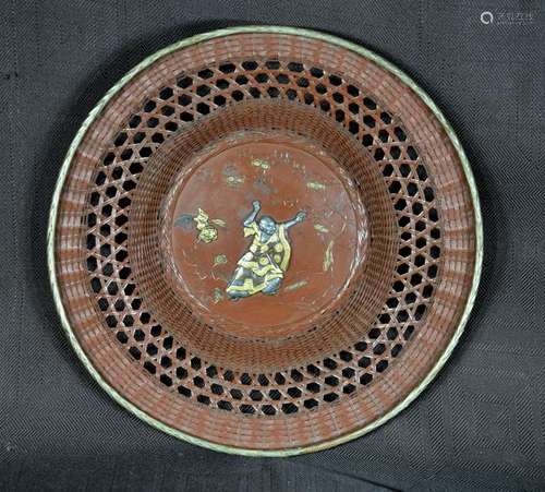 Japanese Mixed Metal Basket with Lohan