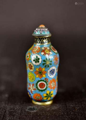 Chinese Cloisonne Snuff Bottle