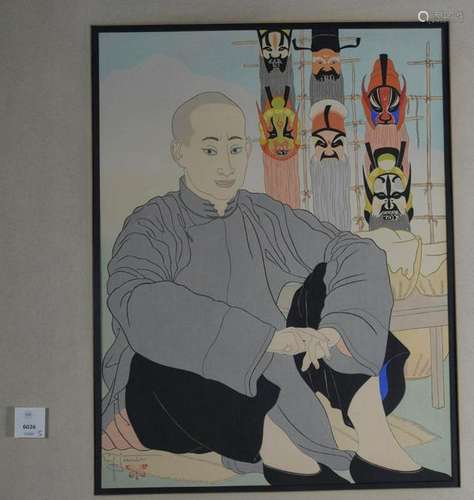 Japanese Wood Block Print - Paul Jacoulet