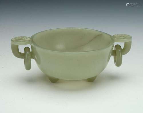 CARVED JADE CUP