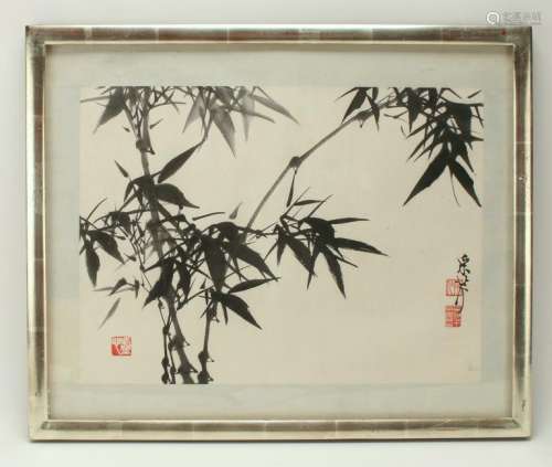 FRAMED PAINTING OF BAMBOO