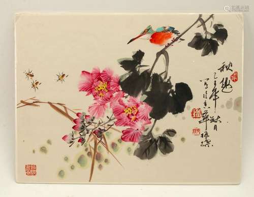 CHINESE FLOWER & BIRD PAINTING