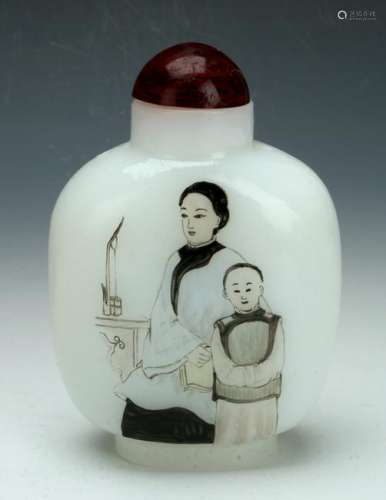PAINTED SNUFF BOTTLE