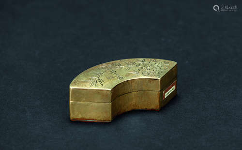 扇形銅墨盒