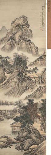 蔡 嘉（1686～1779）  晴峦秋色 设色纸本 立轴