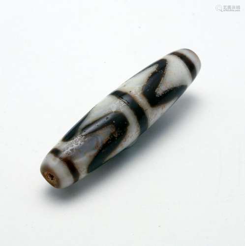 ZIG ZAG DZI BEAD