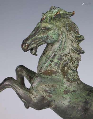 CHINESE BRONZE HORSE STATUE