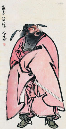 溥儒（1896～1963）钟馗 设色纸本立轴