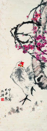 赵良翰（1910～1986）大吉图 设色纸本镜片