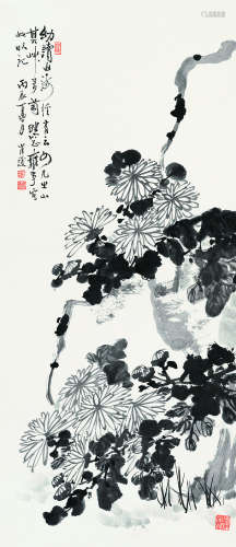 崔护（1924～2008）花卉 水墨纸本立轴
