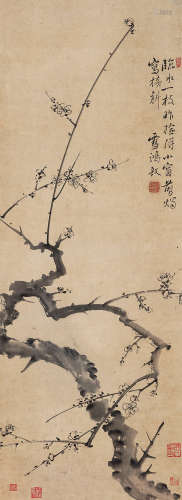 张敔（1734～1803） 梅花 立轴 水墨纸本
