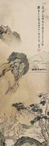溥儒（1896～1963） 秋山图 立轴 设色绢本