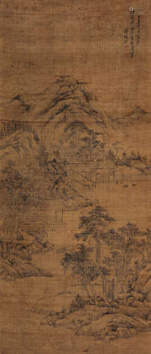 蒋赐棨（1754～1829） 溪山清居 立轴 水墨纸本