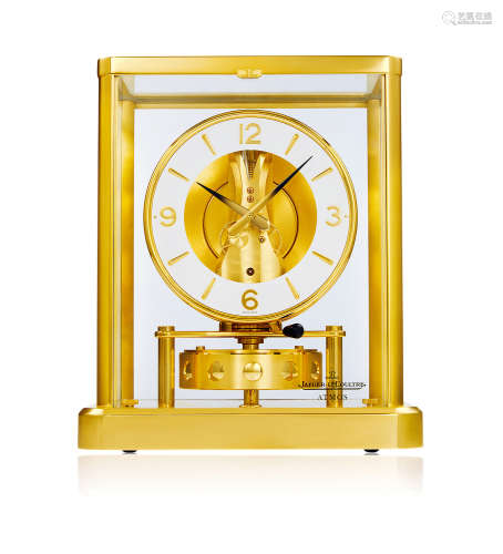 约1980年 积家JAEGER-LECOULTRE 经典铜镀金温差动力空气钟