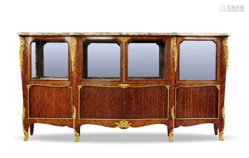 约1880年 法国 路易十五式 洛可可风格 石面三开客厅桌