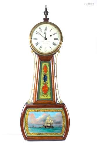 E. HOWARD & CO. BOSTON BANJO CLOCK