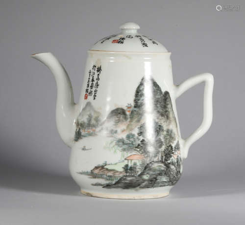 Chen Songshan kettle with ink color in the Republic of China