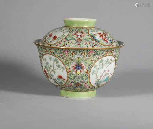 Qing Daoguang enamel covered bowl