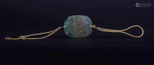 Jadeite sachet in Qing Dynasty