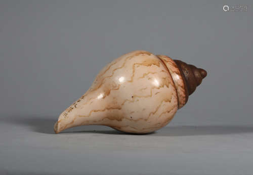 Qing imitated porcelain conch