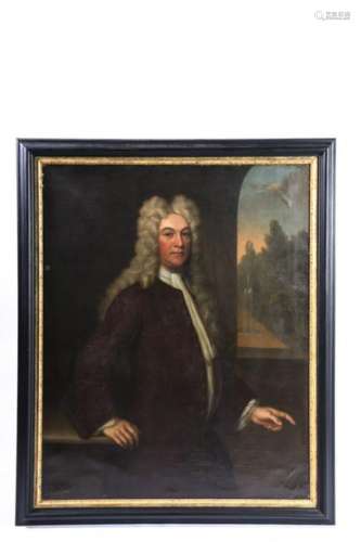 (18th c) BRITISH SCHOOL PORTRAIT OF A GENTLEMAN