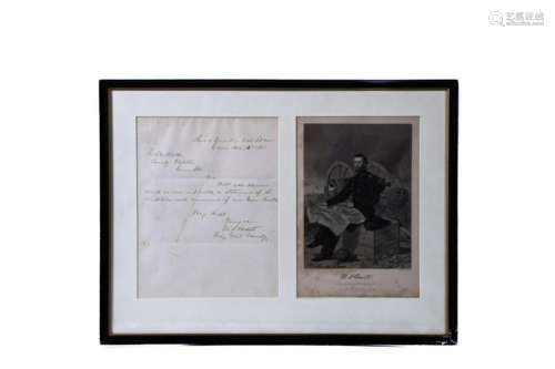 CIVIL WAR PERIOD ULYSSES S GRANT SIGNED LETTER