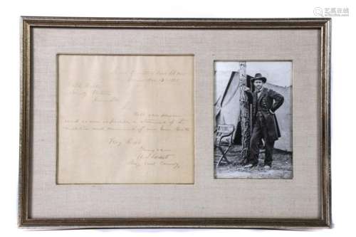 COPY OF CIVIL WAR ULYSSES S GRANT SIGNED LETTER