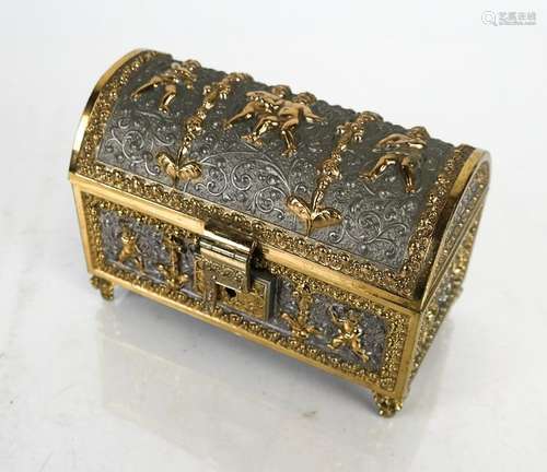 Ornate Cherub Music Box Trunk