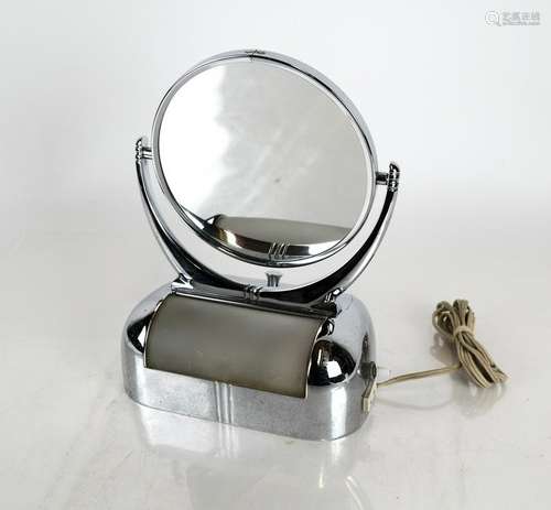 1950s-Style Chrome Dressing Mirror