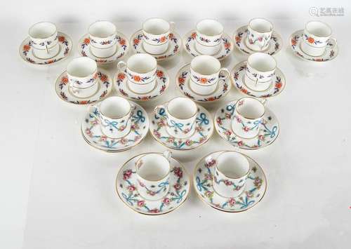 Two English China Demitasse Sets