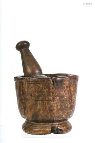 BURLWOOD MORTAR and MAPLE PESTLE