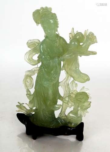 Carved Jade Female Figurine