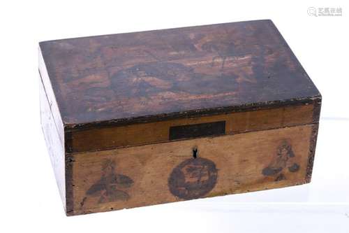 TRANSFER DECORATED DOCUMENT BOX