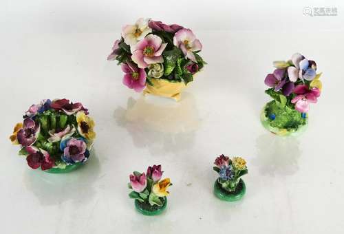 Crown Staffordshire Porcelain Floral Group