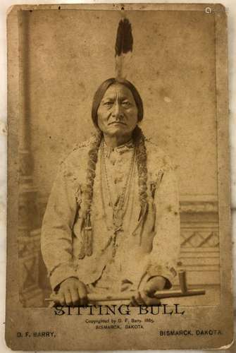 CHIEF SITTING BULL CABINET CARD by BARRY