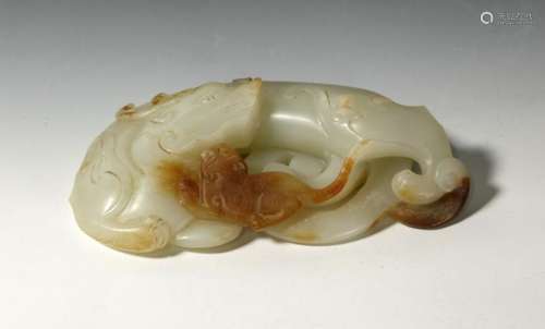 Chinese White Jade Dragon, Russet Tiger Toggle